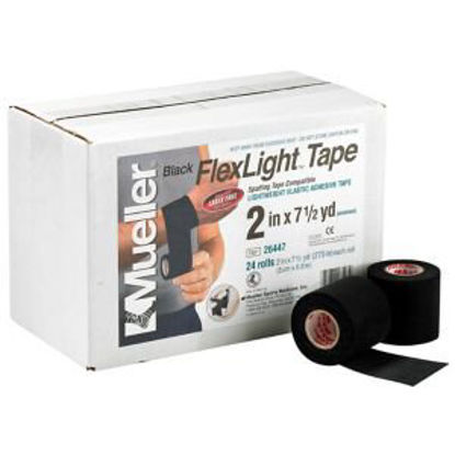 Picture of Athletic Tape Mueller® FlexLight™ Easy Tear Elastic Adhesive 2 Inch X 7-1/2 Yard Black NonSterile26447