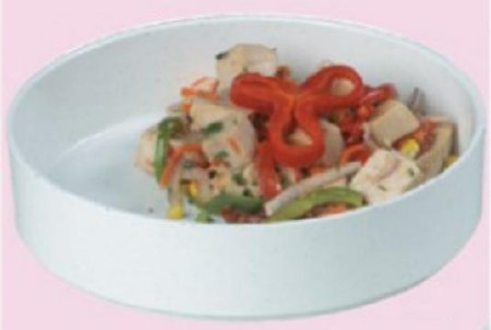 Picture of High-Side Dish Sammons Preston Light Gray Reusable Plastic 7-1/4 Inch Diameter147505