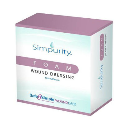 Picture of Foam Dressing Simpurity™ 2 X 2 Inch Square Non-Adhesive without Border SterileSNS51W02
