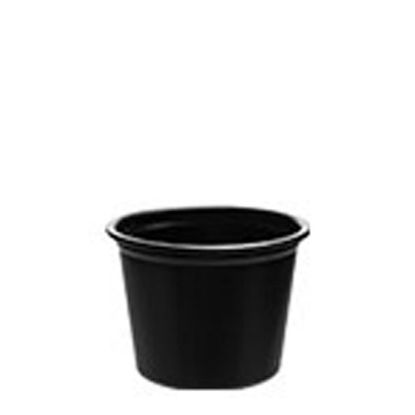 Picture of Medicine Cup Conex® 1 oz. Black Plastic DisposableP100BLK