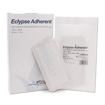 Picture of Super Absorbent Dressing Eclypse Oval Silicone 4 X 8 Inch SterileCR3883
