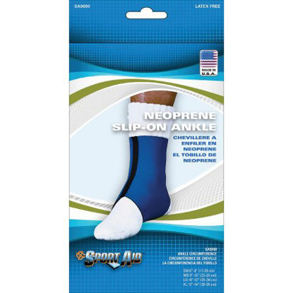 Picture of Ankle Support Sport Aid™ Medium Pull-On Left or Right FootSA9090 BLU MD
