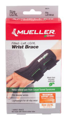Picture of Wrist Brace Mueller® Green Plastic / Spandex Left Hand Black Large / X-Large86274
