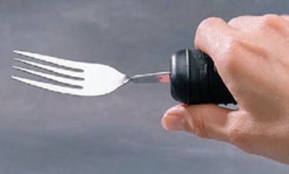 Picture of Fork Sure Grip™ Weighted / Bendable Black Stainless Steel081546647