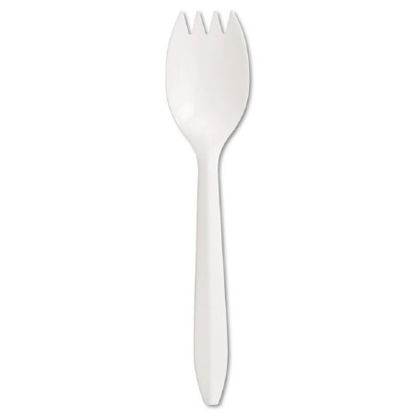 Picture of Spork Boardwalk® Plastic Spoon White PolypropyleneBWKSPORK