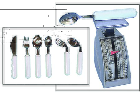 Picture of Soup Spoon Comfort Grip Weighted White Metal61-0033