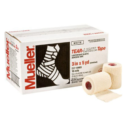 Picture of Athletic Tape Mueller® Tear-Light® Easy Tear Elastic Adhesive 3 Inch X 5 Yard White NonSterile130623