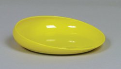 Picture of Scoop Plate AliMed® Yellow Reusable 8 Inch Diameter8124