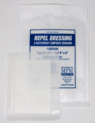 Picture of Composite Dressing Repel™ Waterproof 6 X 8 Inch 4 X 6 Inch Pad SterileMP00086
