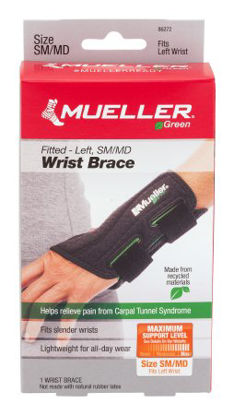 Picture of Wrist Brace Mueller® Green Plastic / Spandex Left Hand Black Small / Medium86272