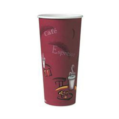 Picture of Drinking Cup Solo® 24 oz. Bistro™ Print Paper Disposable424SIN-0041