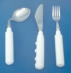 Picture of Soup Spoon Grip-Tight Angled / Left Handed White8804
