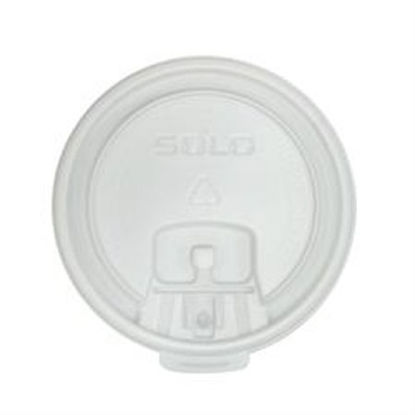 Picture of Lid Solo® White, Polystyrene, 3.4 Inch DiameterLB3101-00007