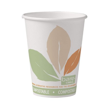 Picture of Drinking Cup Bare® Eco-Forward® 12 oz. Leaf Print Paper Disposable412PLN-J7234
