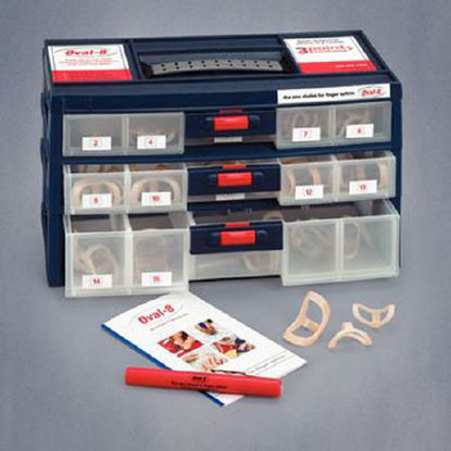 Picture of Finger Splint Kit Oval-8® Adult Assorted Sizes Pull-On Left Hand Transparent927279