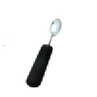 Picture of Small Spoon Good Grips® Right / Left Hand Angled Silver / Black Stainless Steel61-0225