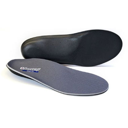 Picture of Powerstep® Wide Fit Orthotic Insert Full Length Size E Polypropylene / Polyester / VCT® Foam / Shore A 40 EVA Gray Male 8 to 8-1/2 / Female 10 to 10-1/25017-01E