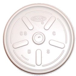 Picture of Drinking Cup Lid Dart® Vented, Plastic, White6JL