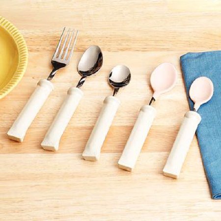 Picture of Fork Comfort Grip Right-Left Handed / Bendable White Stainless Steel557110