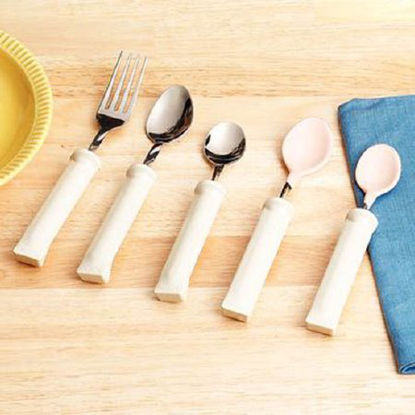 Picture of Fork Comfort Grip Right-Left Handed / Bendable White Stainless Steel557110