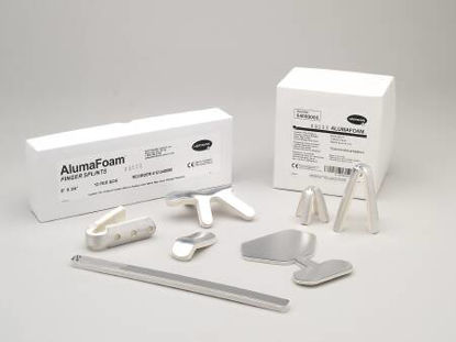 Picture of Finger Splint AlumaFoam® Adult One Size Fits Most Without Fastening Finger Silver / White65330000