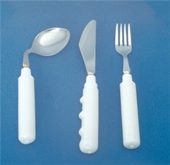 Picture of Teaspoon Grip-Tight Angled / Left Handed White8806