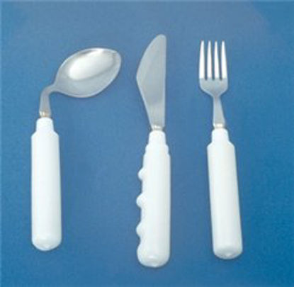 Picture of Teaspoon Grip-Tight Angled / Left Handed White8806
