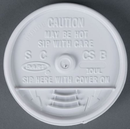 Picture of Drinking Cup Lid Dart® Solo® White, Sip Through, Plastic10UL