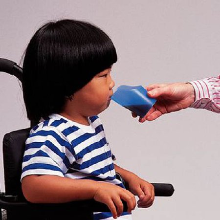 Picture of ADL Dysphagia Cup Flexi-Cut™ Nosey Cup 2 oz. Blue Plastic Reusable920271