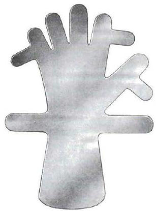 Picture of Surgical Hand Immobilizer Malleable Lead Left or Right Hand Gray One Size Fits MostBR32-45001