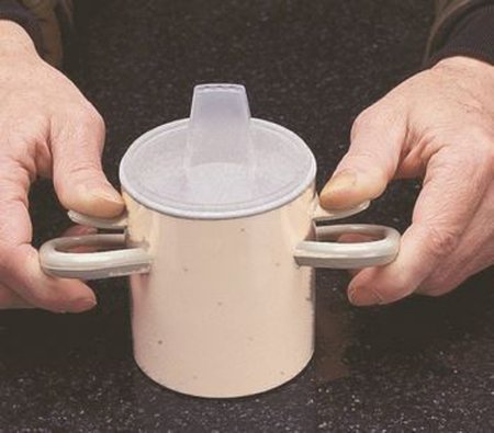 Picture of Drinking Cup Thumbs-Up 8 oz. Beige Plastic Reusable60-1060