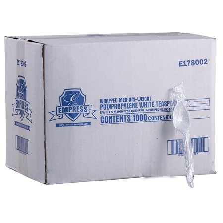 Picture of Teaspoon Empress Medium Weight White PlasticE178002