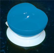Picture of Scoop Bowl with Suction Cup Base AliMed® Blue Reusable 4-1/2 Inch Diameter8125