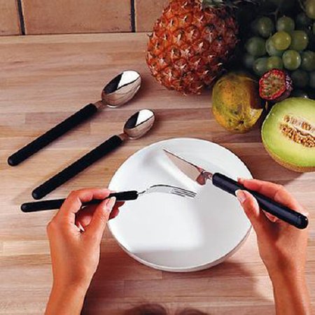 Picture of Teaspoon Etac® Long / Lightweight Handle Black Stainless Steel555606