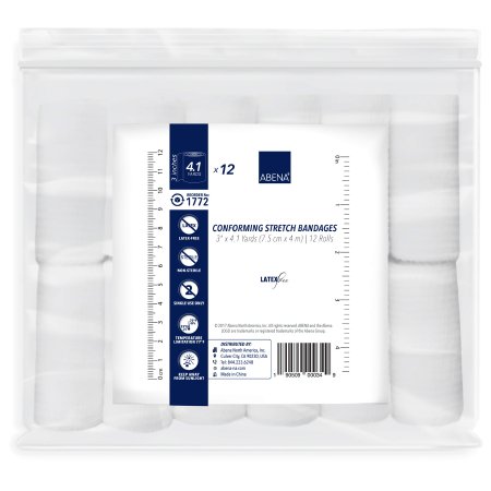 Picture of Conforming Bandage Abena® Cotton 1-Ply 3 Inch X 4-1/10 Yard Roll Shape NonSterile1772