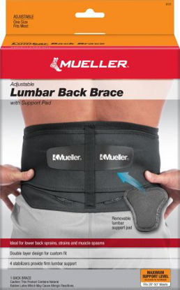 Picture of BACK BRACE, LUMBAR W/REMOVABLEPAD BLK6721