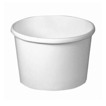 Picture of Food Container Flexstyle® White Single Use Paper 2-1/4 X 3 X 3-1/6 InchH4085-2050