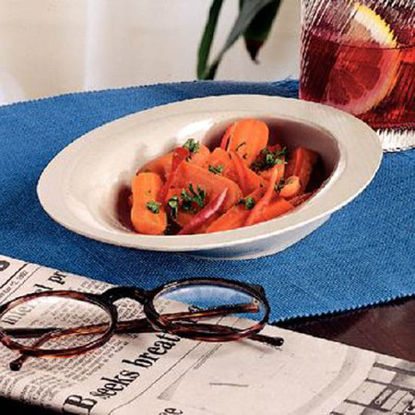 Picture of Scoop Dish Beige Reusable Melamine Plastic 8-1/2 Inch Diameter1428