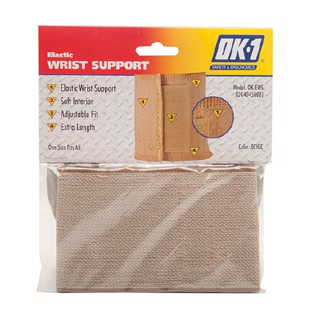 Picture of Wrist Support Wraparound / Wristlet Elastic Left or Right Hand Beige One Size Fits MostOK-EWS