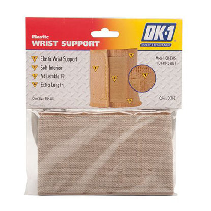Picture of Wrist Support Wraparound / Wristlet Elastic Left or Right Hand Beige One Size Fits MostOK-EWS