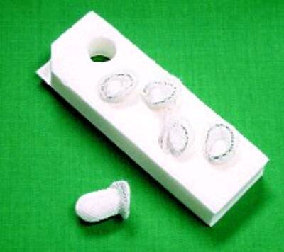 Picture of Surgical Peanut Sponge Auto-Count® Cotton 3/8 X 3/4 Inch 5 Count Foam Count Holder Sterile31101010