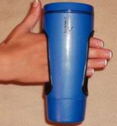Picture of Drinking Mug Easy Grip 16 oz. Blue Polycarbonate Reusable561833