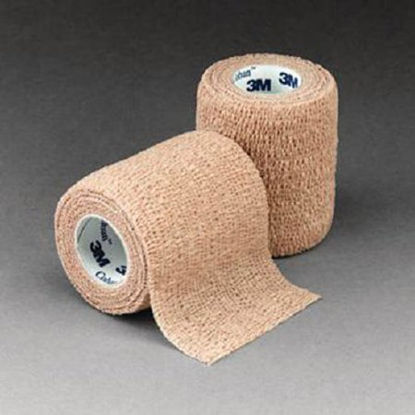 Picture of Cohesive Bandage 3M™ Coban™ 2 Inch X 5 Yard Standard Compression Self-adherent Closure Tan NonSterile7742