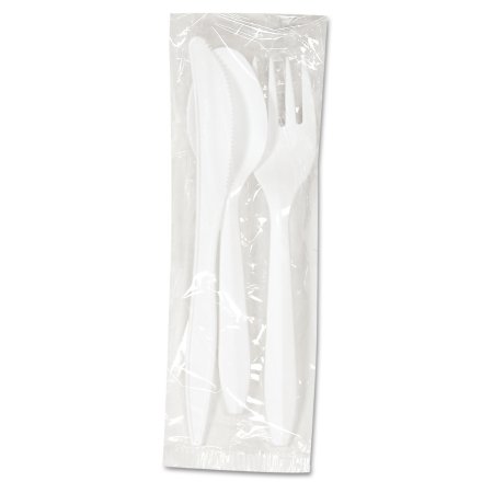 Picture of Utensil Set Boardwalk® Medium Weight White PlasticBWKCOMBOKIT