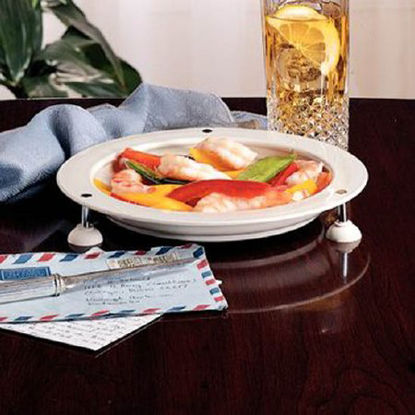 Picture of Plate White Reusable Plastic 9 Inch Diameter1387