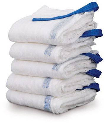 Picture of Surgical Laparotomy Sponge X-Ray Detectable Cotton 4 X 18 Inch 5 Count Pouch Sterile408