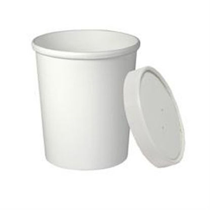 Picture of Food Container Flexstyle® White Single Use Paper 3-1/6 X 4-1/6 X 5-1/3 InchKHB32A-2050
