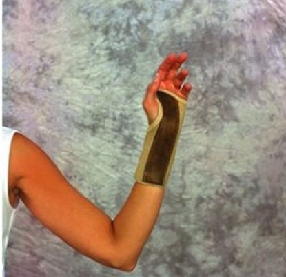 Picture of Wrist Brace Contoured Aluminum / Elastic / Vinyl Right Hand Beige Small4040 BGE SMR