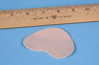 Picture of Foot Pad Dr. Jill's One Size Fits Most Adhesive FootJ-31 MOLESKIN HEART