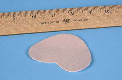 Picture of Foot Pad Dr. Jill's One Size Fits Most Adhesive FootJ-31 MOLESKIN HEART